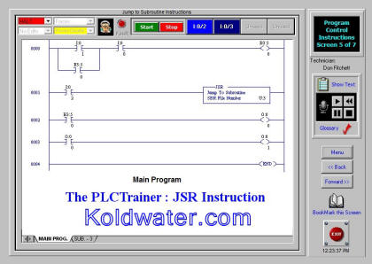 PLC Jump to Subroutine Instruction