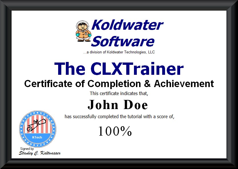 RSLogix 5000 training certificate