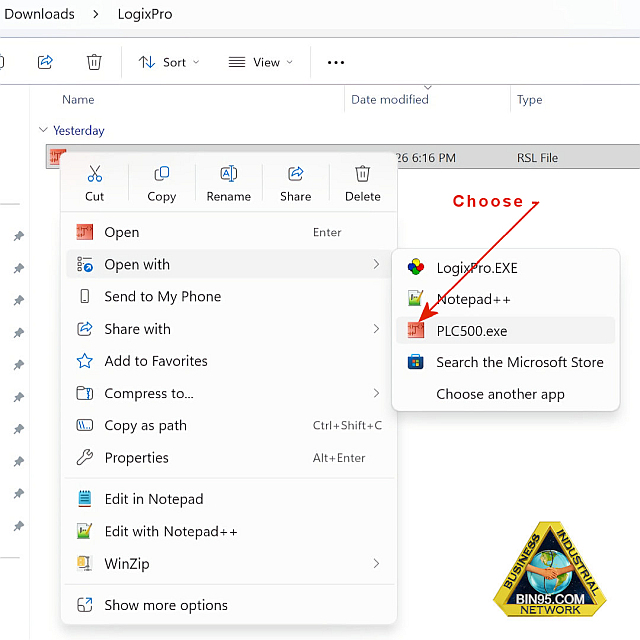 Pictorial of performing file association task