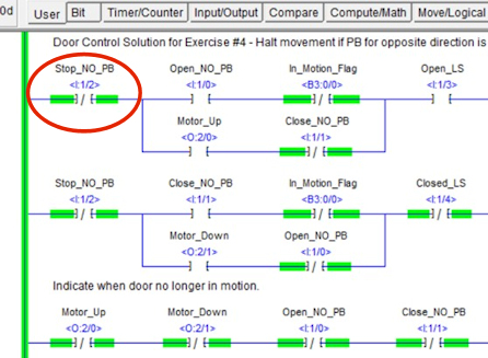 PLCLogix 500 PLC program example